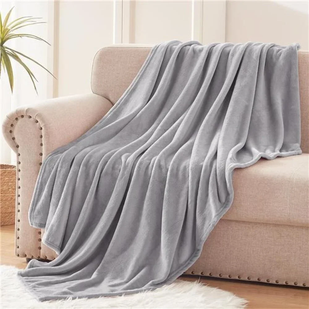 New Exclusivo Mezcla Extra Large Fleece Throw Blanket for Couch, Sofa, 300GSM